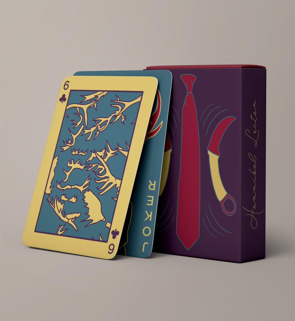 Hannibal playing cards standing