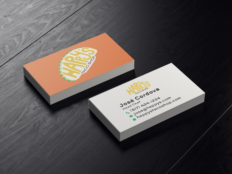 Business card mockup
